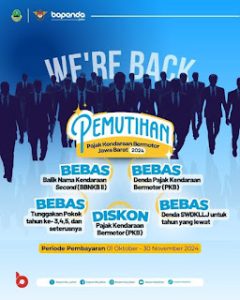 Ayo Manfaatkan Kesempatan Ini…. Program Pemutihan Pajak Datang Lagi. Kapus Samsat Depok